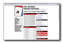 View A Sample Poker League Website